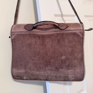 Vintage Brown Leather Messenger/Shoulder Bag